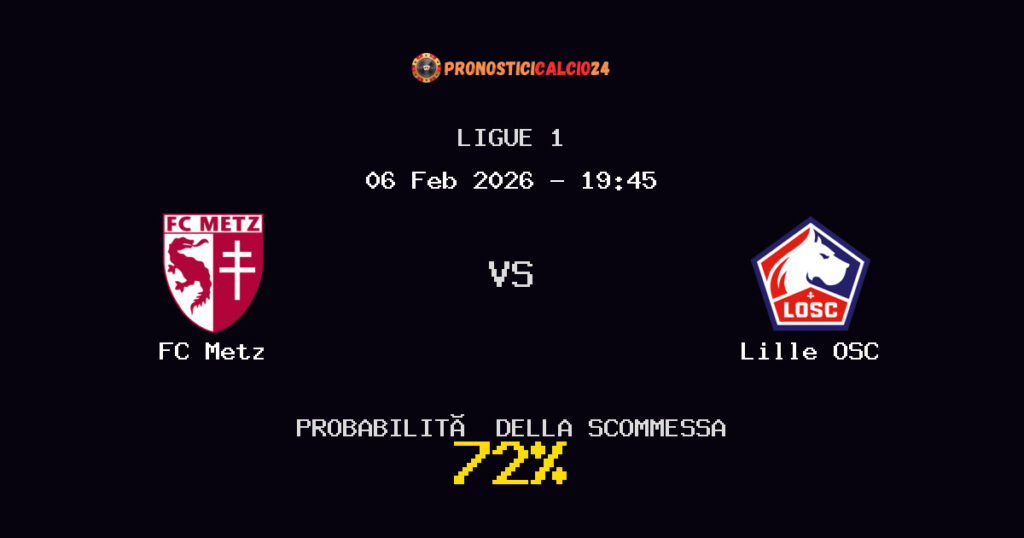 FC Metz vs Lille OSC Pronostici - Ligue 1 - IL CONSIGLIO