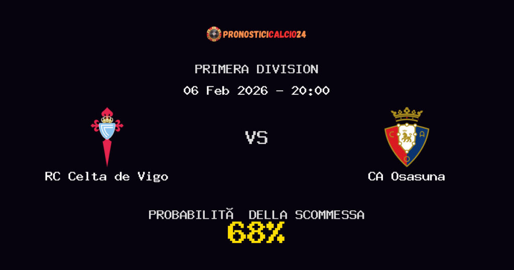 RC Celta de Vigo vs CA Osasuna Pronostici - Primera Division - IL CONSIGLIO