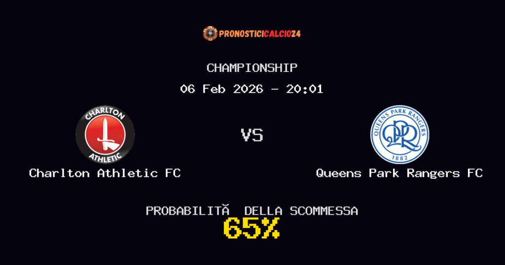 Charlton Athletic FC vs Queens Park Rangers FC Pronostici - Championship - IL CONSIGLIO