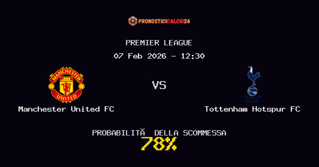 Manchester United FC vs Tottenham Hotspur FC Pronostici - Premier League - IL CONSIGLIO