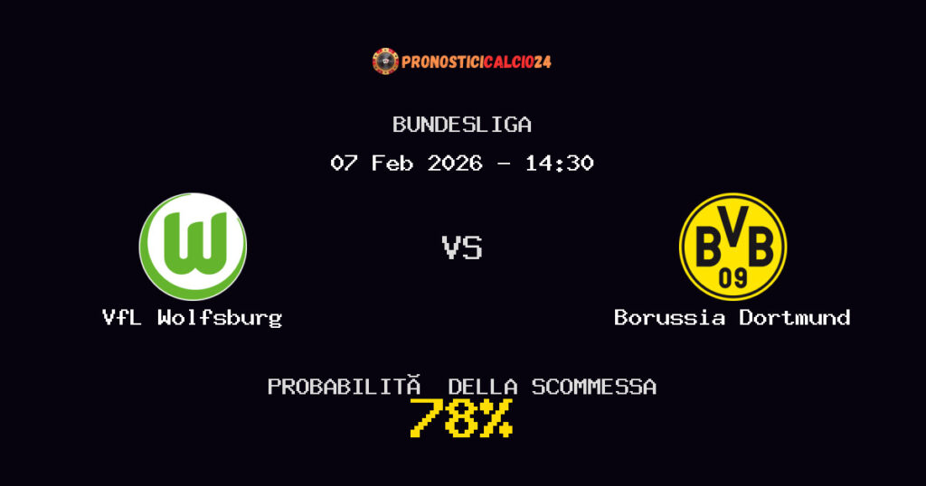VfL Wolfsburg vs Borussia Dortmund Pronostici - Bundesliga - IL CONSIGLIO