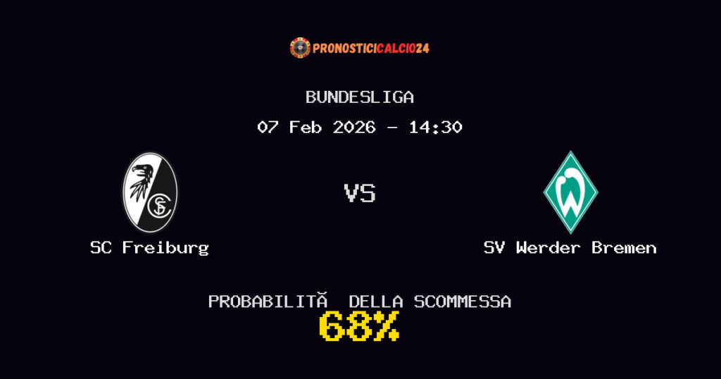 SC Freiburg vs SV Werder Bremen Pronostici - Bundesliga - IL CONSIGLIO