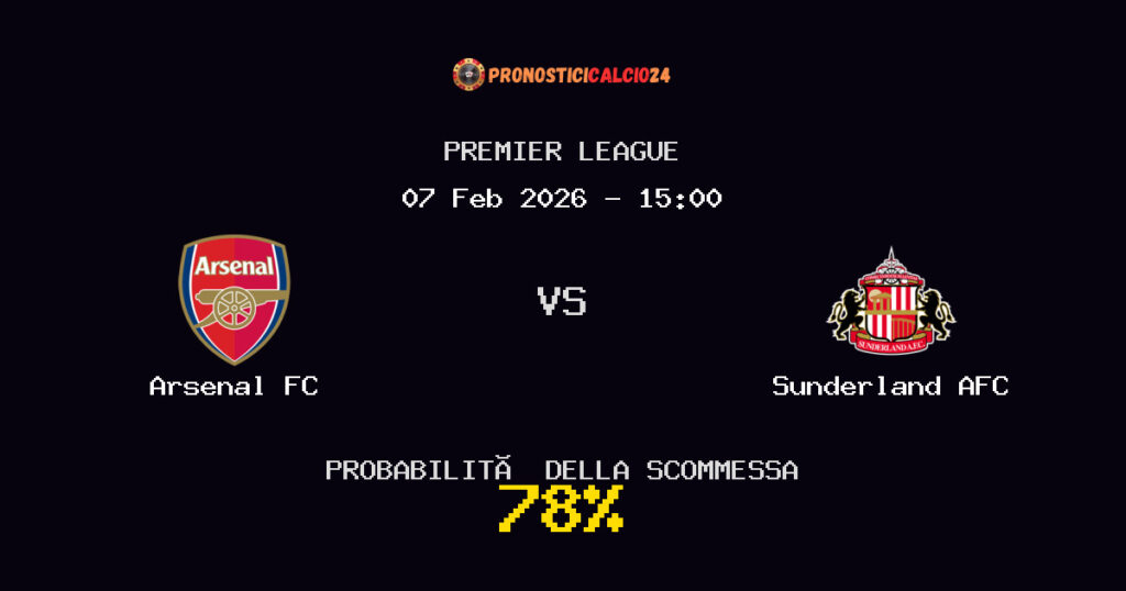Arsenal FC vs Sunderland AFC Pronostici - Premier League - IL CONSIGLIO