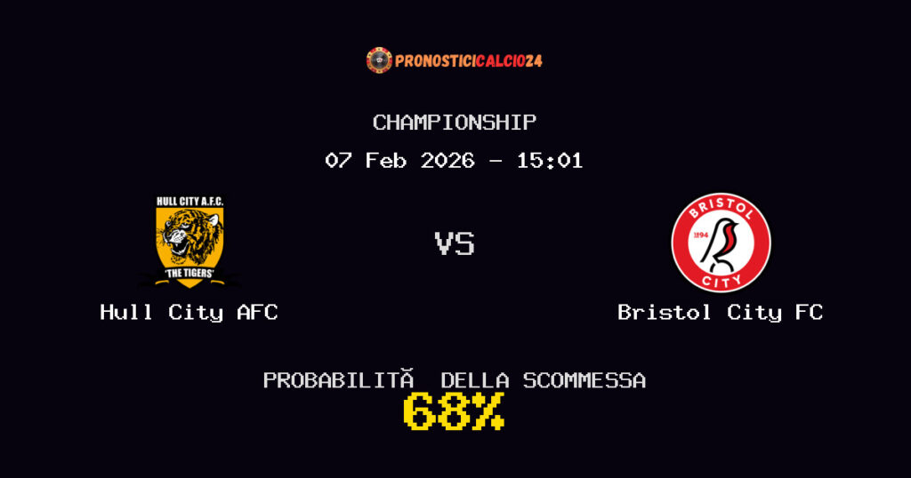 Hull City AFC vs Bristol City FC Pronostici - Championship - IL CONSIGLIO