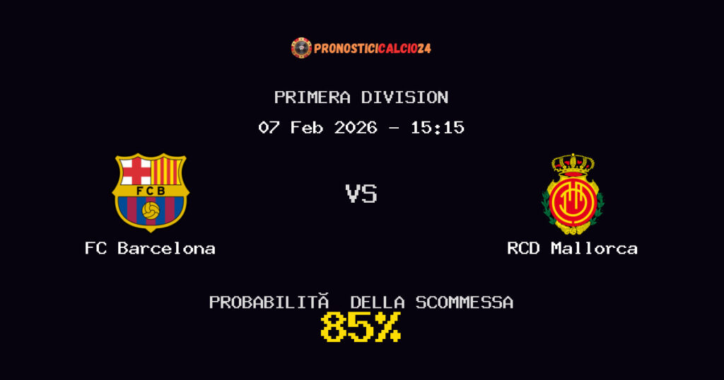 FC Barcelona vs RCD Mallorca Pronostici - Primera Division - IL CONSIGLIO