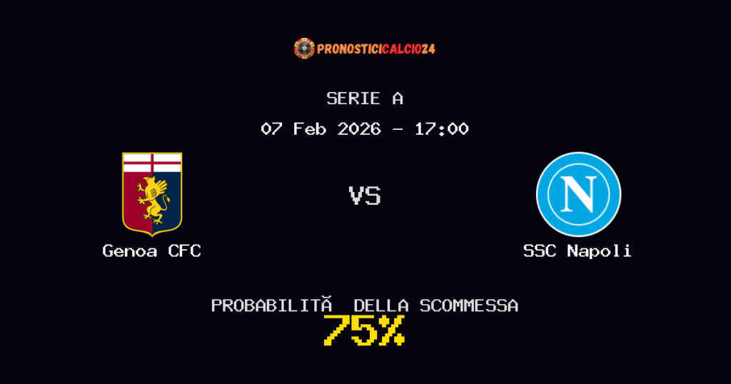 Genoa CFC vs SSC Napoli Pronostici - Serie A - IL CONSIGLIO