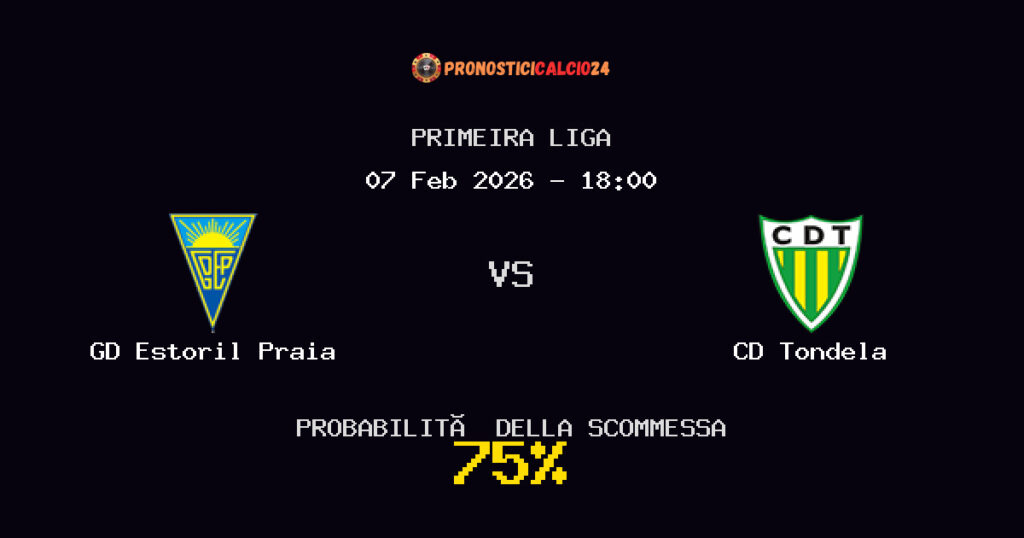 GD Estoril Praia vs CD Tondela Pronostici - Primeira Liga - IL CONSIGLIO
