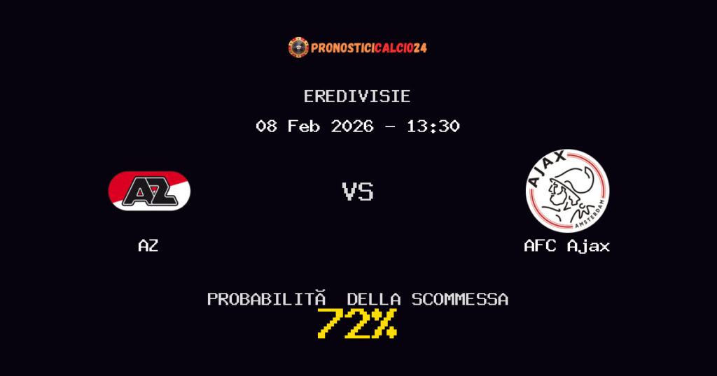 AZ vs AFC Ajax Pronostici - Eredivisie - IL CONSIGLIO