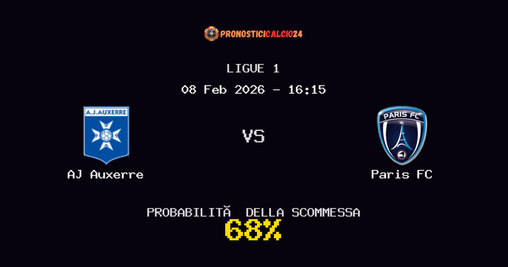 AJ Auxerre vs Paris FC Pronostici - Ligue 1 - IL CONSIGLIO