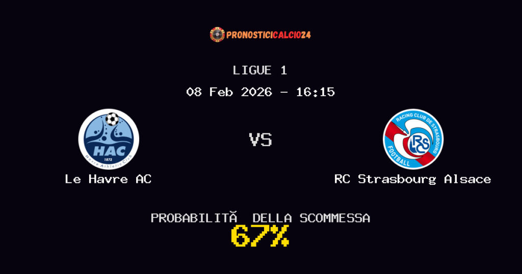 Le Havre AC vs RC Strasbourg Alsace Pronostici - Ligue 1 - IL CONSIGLIO