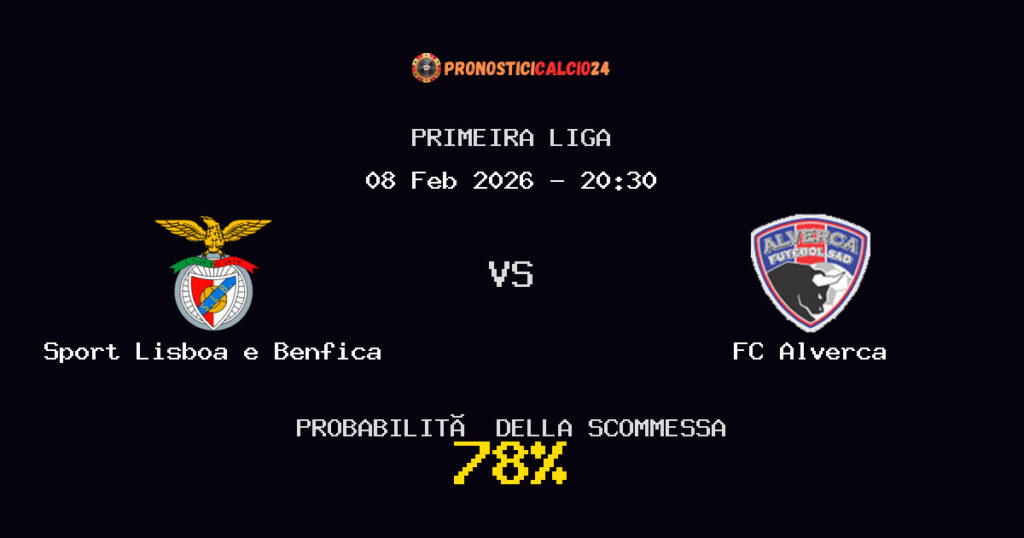 Sport Lisboa e Benfica vs FC Alverca Pronostici - Primeira Liga - IL CONSIGLIO
