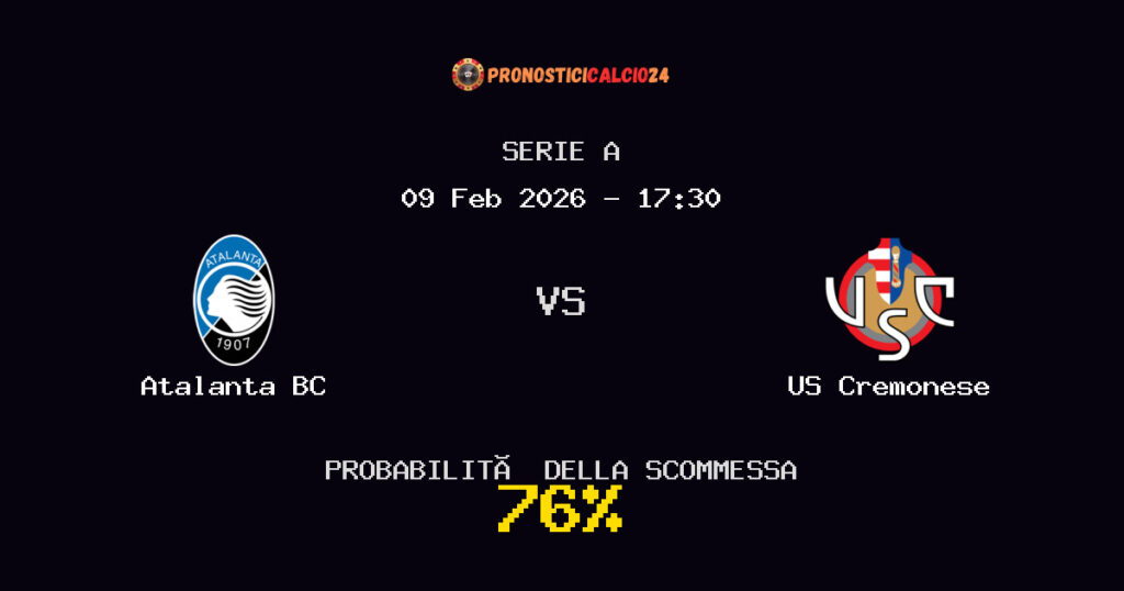 Atalanta BC vs US Cremonese Pronostici - Serie A - IL CONSIGLIO