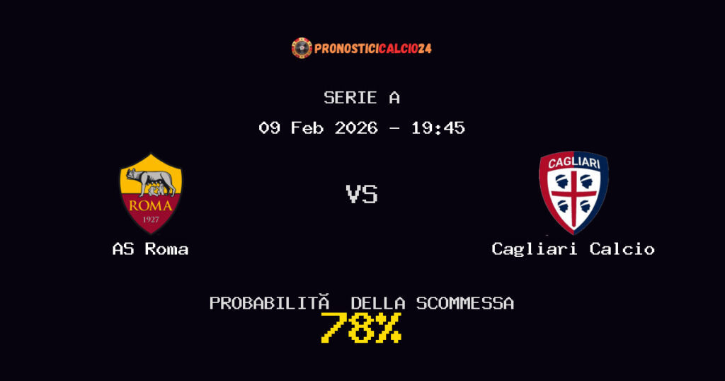 AS Roma vs Cagliari Calcio Pronostici - Serie A - IL CONSIGLIO