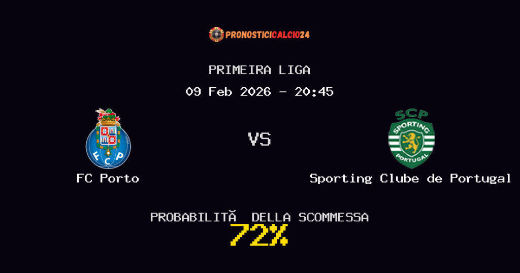 FC Porto vs Sporting Clube de Portugal Pronostici - Primeira Liga - IL CONSIGLIO