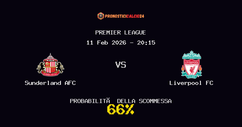 Sunderland AFC vs Liverpool FC Pronostici - Premier League - IL CONSIGLIO