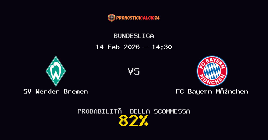SV Werder Bremen vs FC Bayern München Pronostici - Bundesliga - IL CONSIGLIO