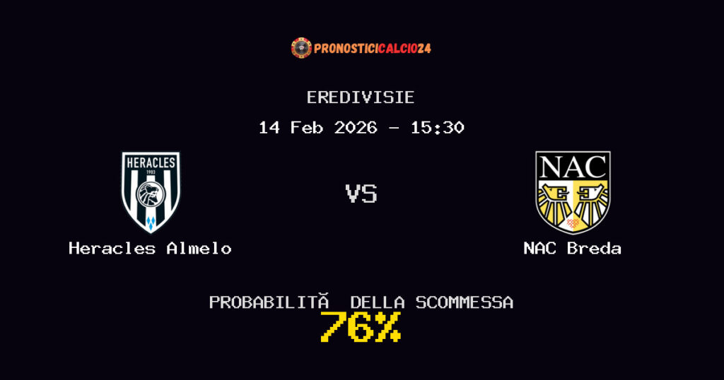 Heracles Almelo vs NAC Breda Pronostici - Eredivisie - IL CONSIGLIO