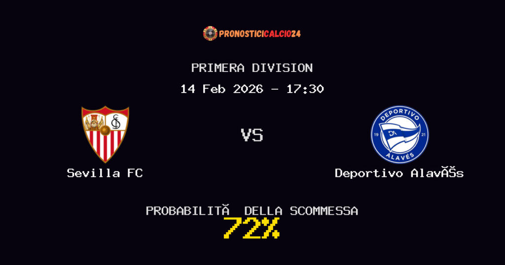 Sevilla FC vs Deportivo Alavés Pronostici - Primera Division - IL CONSIGLIO