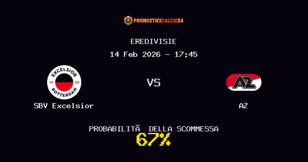 SBV Excelsior vs AZ Pronostici - Eredivisie - IL CONSIGLIO