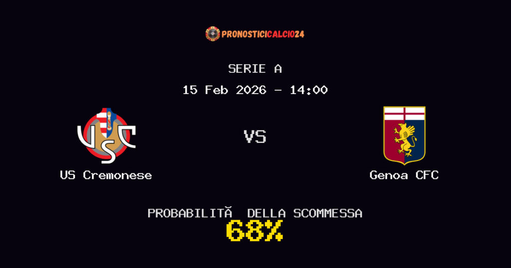 US Cremonese vs Genoa CFC Pronostici - Serie A - IL CONSIGLIO