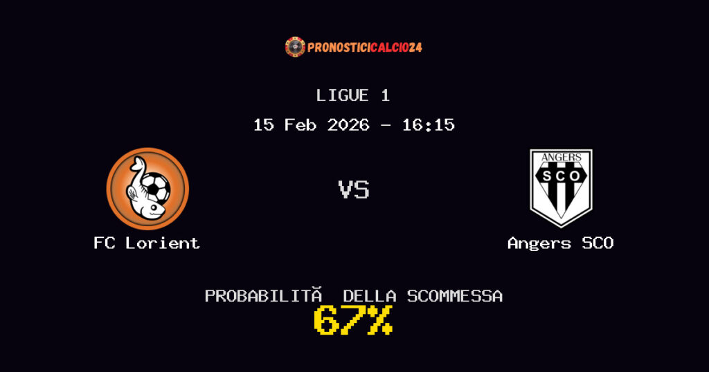 FC Lorient vs Angers SCO Pronostici - Ligue 1 - IL CONSIGLIO