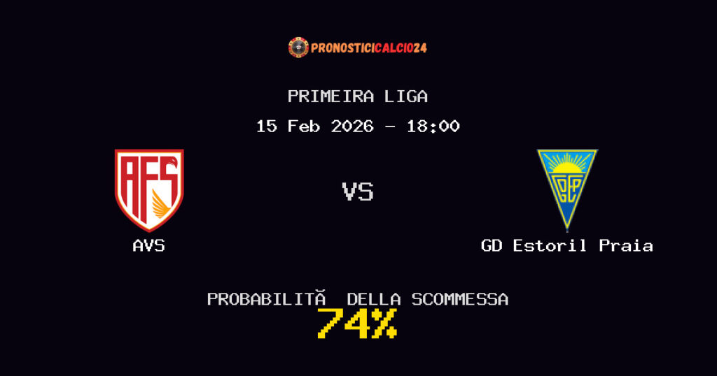 AVS vs GD Estoril Praia Pronostici - Primeira Liga - IL CONSIGLIO
