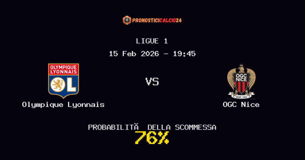 Olympique Lyonnais vs OGC Nice Pronostici - Ligue 1 - IL CONSIGLIO