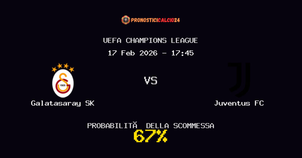 Galatasaray SK vs Juventus FC Pronostici - UEFA Champions League - IL CONSIGLIO