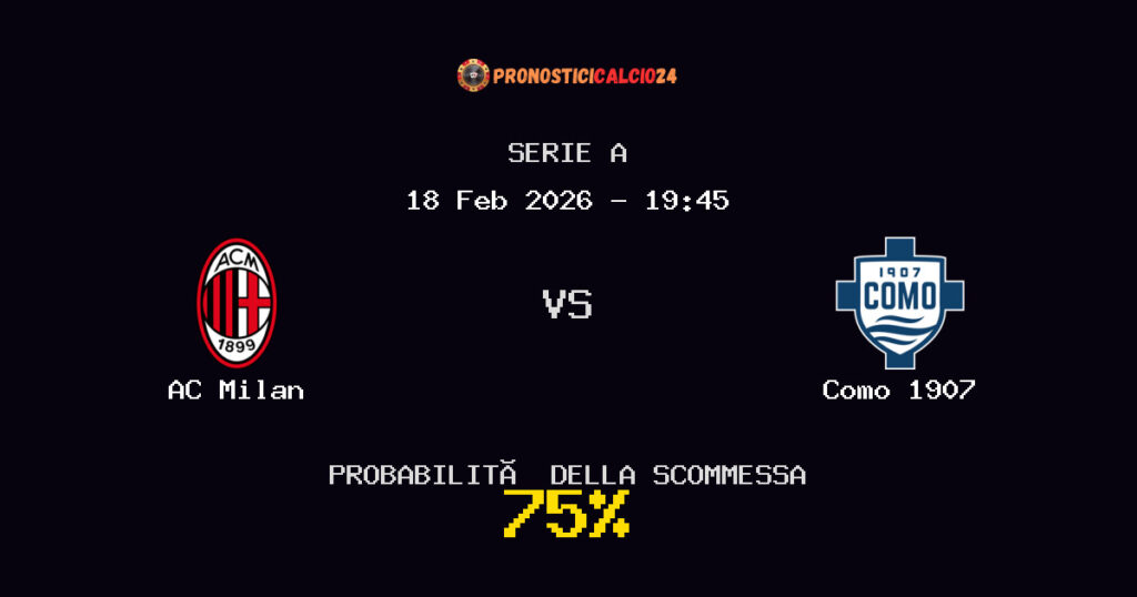AC Milan vs Como 1907 Pronostici - Serie A - IL CONSIGLIO
