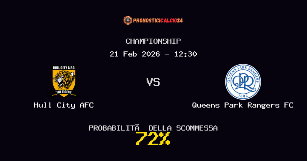 Hull City AFC vs Queens Park Rangers FC Pronostici - Championship - IL CONSIGLIO