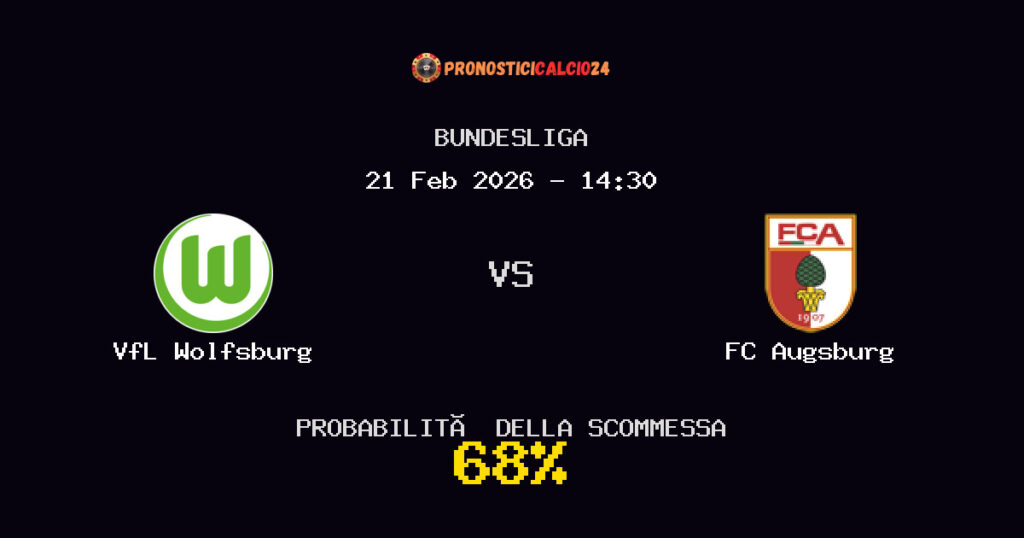 VfL Wolfsburg vs FC Augsburg Pronostici - Bundesliga - IL CONSIGLIO