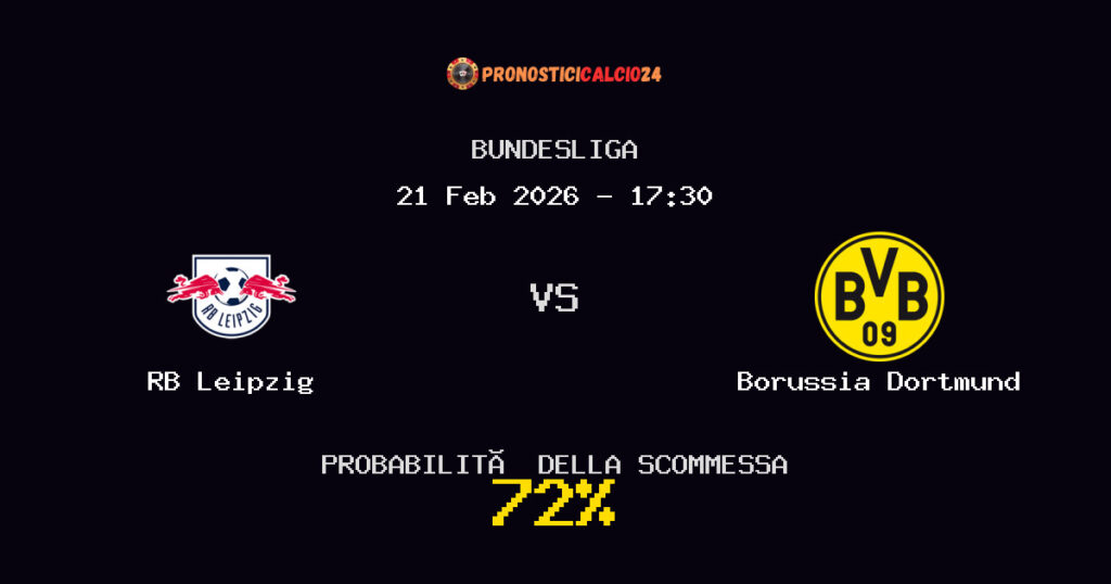 RB Leipzig vs Borussia Dortmund Pronostici - Bundesliga - IL CONSIGLIO