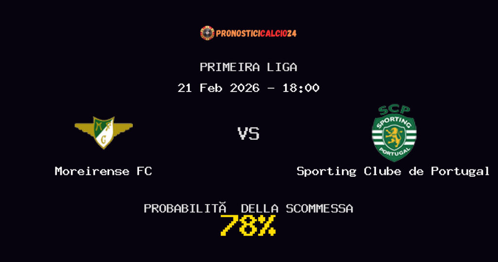Moreirense FC vs Sporting Clube de Portugal Pronostici - Primeira Liga - IL CONSIGLIO
