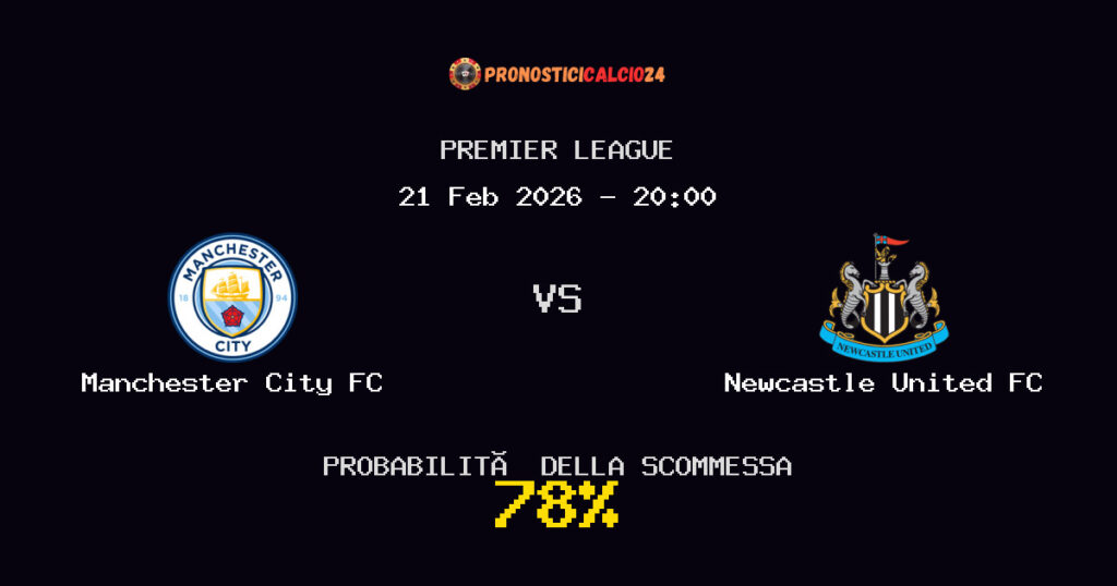 Manchester City FC vs Newcastle United FC Pronostici - Premier League - IL CONSIGLIO