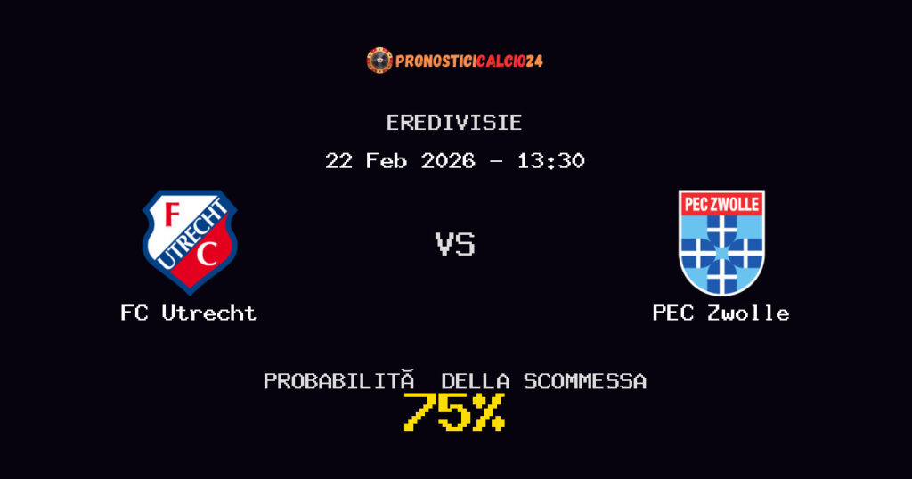FC Utrecht vs PEC Zwolle Pronostici - Eredivisie - IL CONSIGLIO