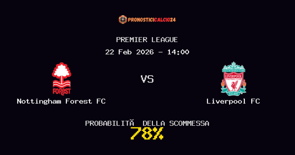 Nottingham Forest FC vs Liverpool FC Pronostici - Premier League - IL CONSIGLIO