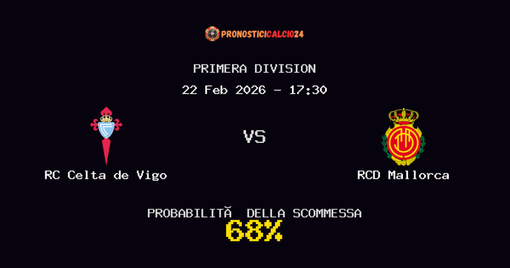 RC Celta de Vigo vs RCD Mallorca Pronostici - Primera Division - IL CONSIGLIO