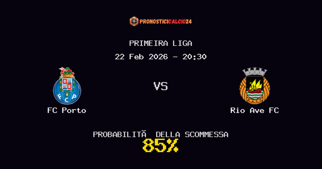 FC Porto vs Rio Ave FC Pronostici - Primeira Liga - IL CONSIGLIO