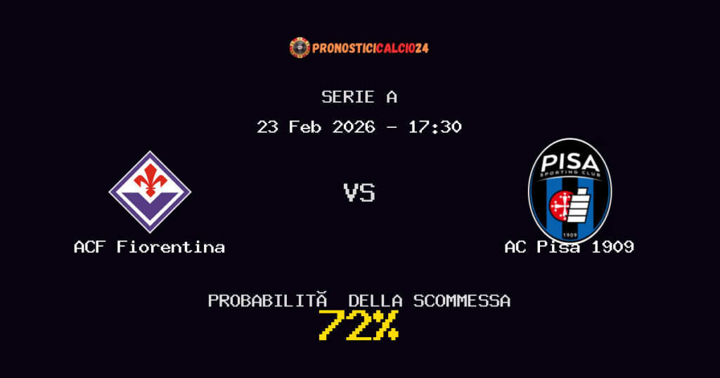 ACF Fiorentina vs AC Pisa 1909 Pronostici - Serie A - IL CONSIGLIO