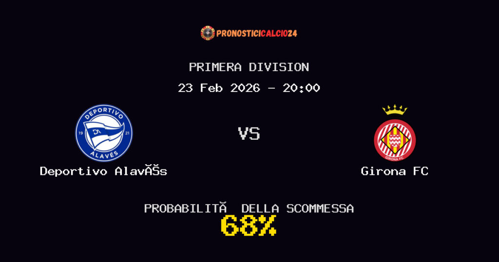 Deportivo Alavés vs Girona FC Pronostici - Primera Division - IL CONSIGLIO