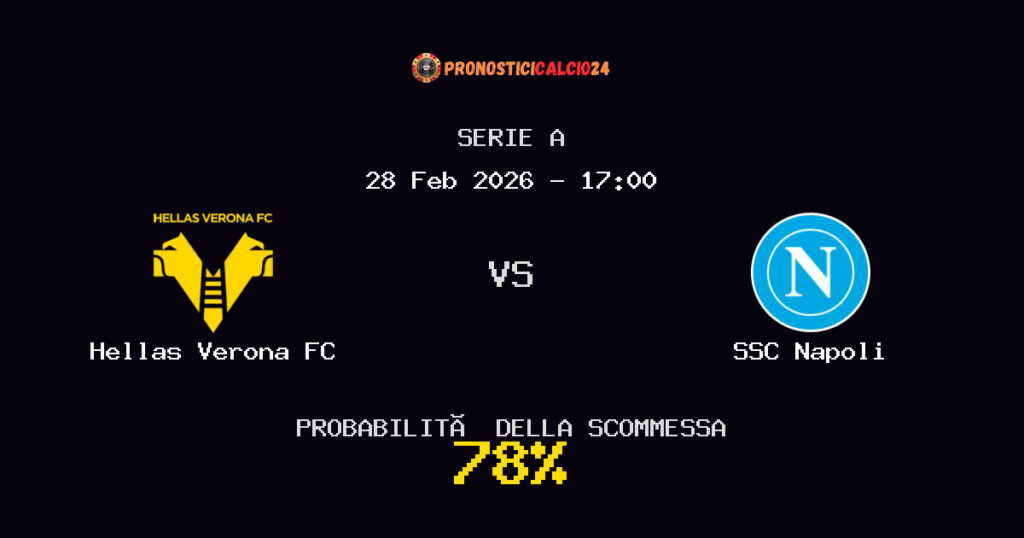 Hellas Verona FC vs SSC Napoli Pronostici - Serie A - IL CONSIGLIO