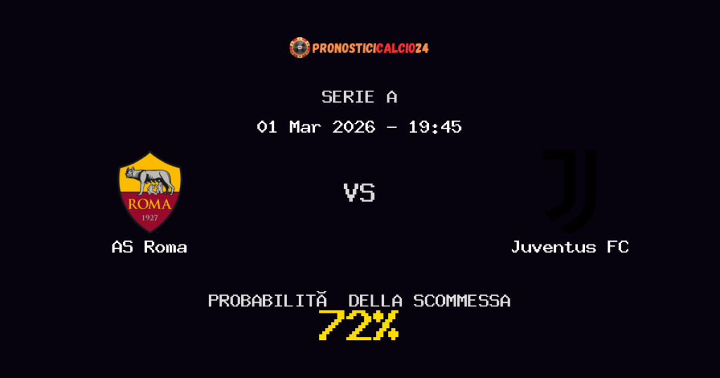 AS Roma vs Juventus FC Pronostici - Serie A - IL CONSIGLIO