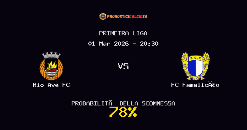 Rio Ave FC vs FC Famalicão Pronostici - Primeira Liga - IL CONSIGLIO