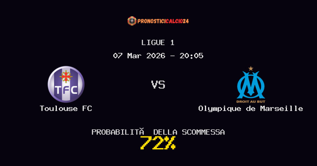 Toulouse FC vs Olympique de Marseille Pronostici - Ligue 1 - IL CONSIGLIO