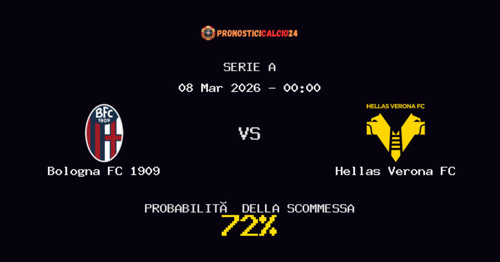 Bologna FC 1909 vs Hellas Verona FC Pronostici - Serie A - IL CONSIGLIO