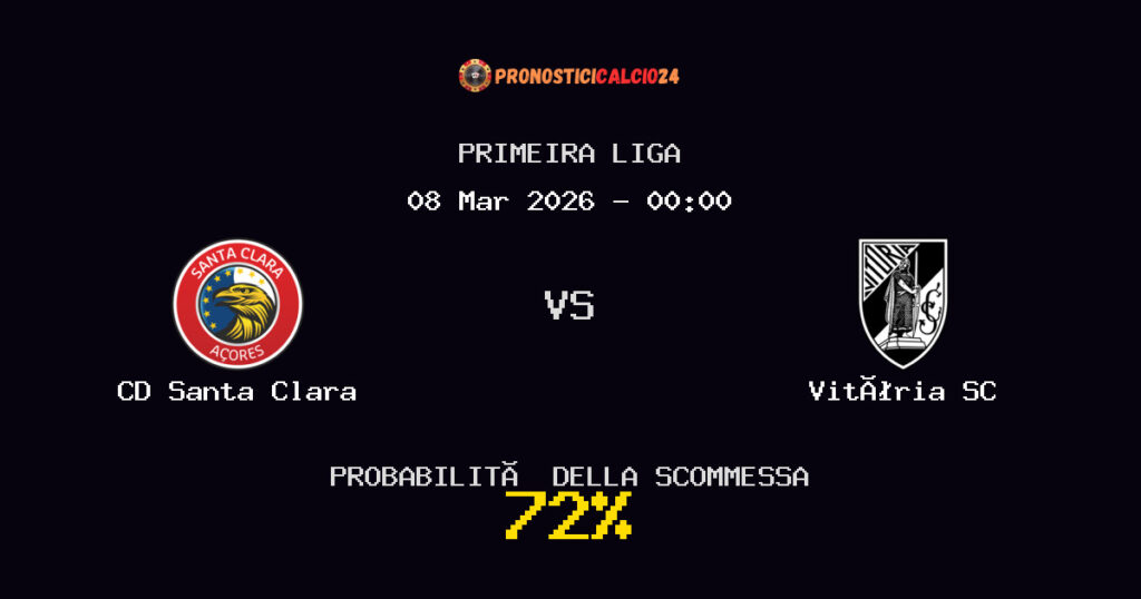 CD Santa Clara vs Vitória SC Pronostici - Primeira Liga - IL CONSIGLIO
