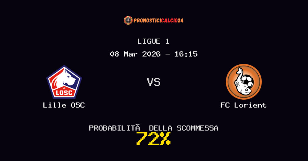 Lille OSC vs FC Lorient Pronostici - Ligue 1 - IL CONSIGLIO