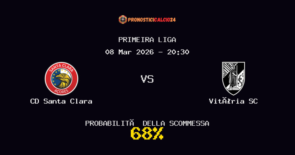 CD Santa Clara vs Vitória SC Pronostici - Primeira Liga - IL CONSIGLIO