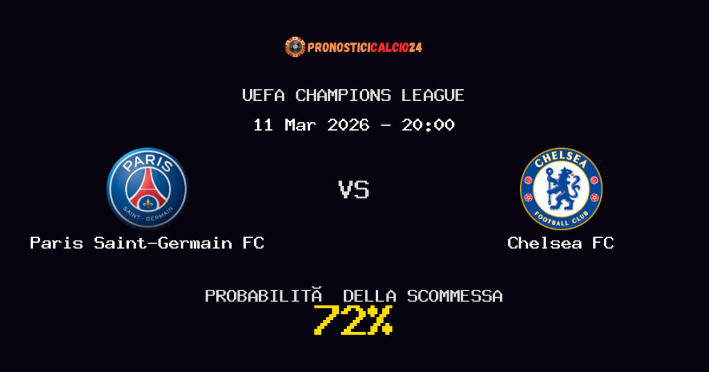 Paris Saint-Germain FC vs Chelsea FC Pronostici - UEFA Champions League - IL CONSIGLIO