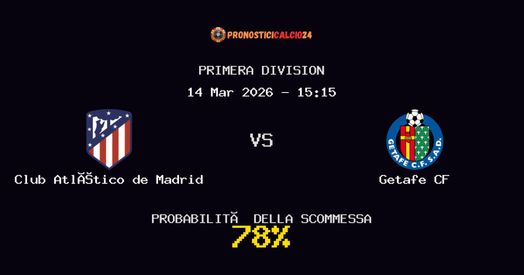 Club Atlético de Madrid vs Getafe CF Pronostici - Primera Division - IL CONSIGLIO